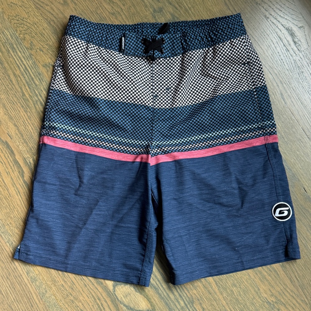 O'Neill Kids Swim Trunks - Navy and Pink